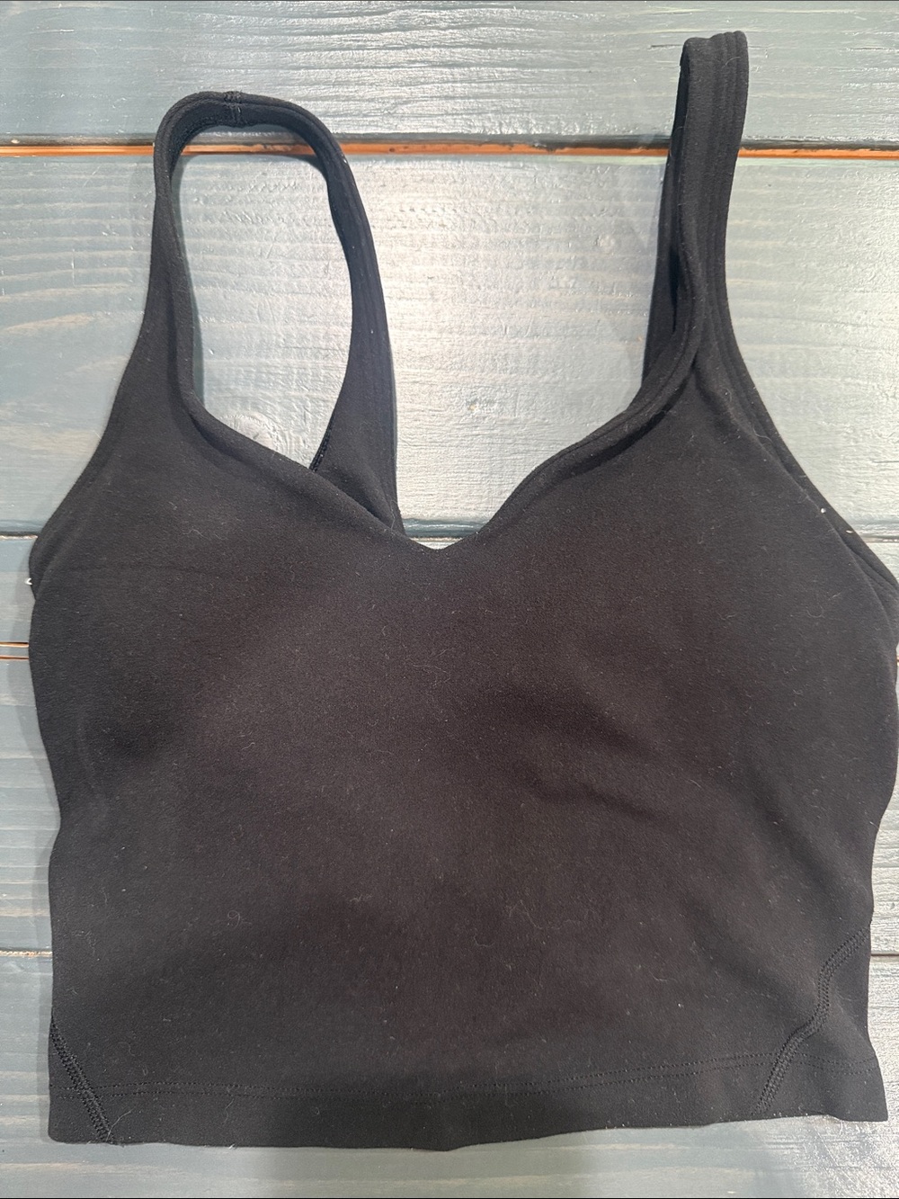 lululemon athletica Black Cropped Sports Bra Tank